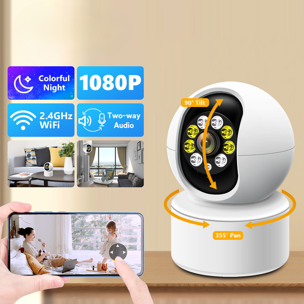 1080P WIFI Wireless IP Camera Video Surveillance Security Smart Home Tracking