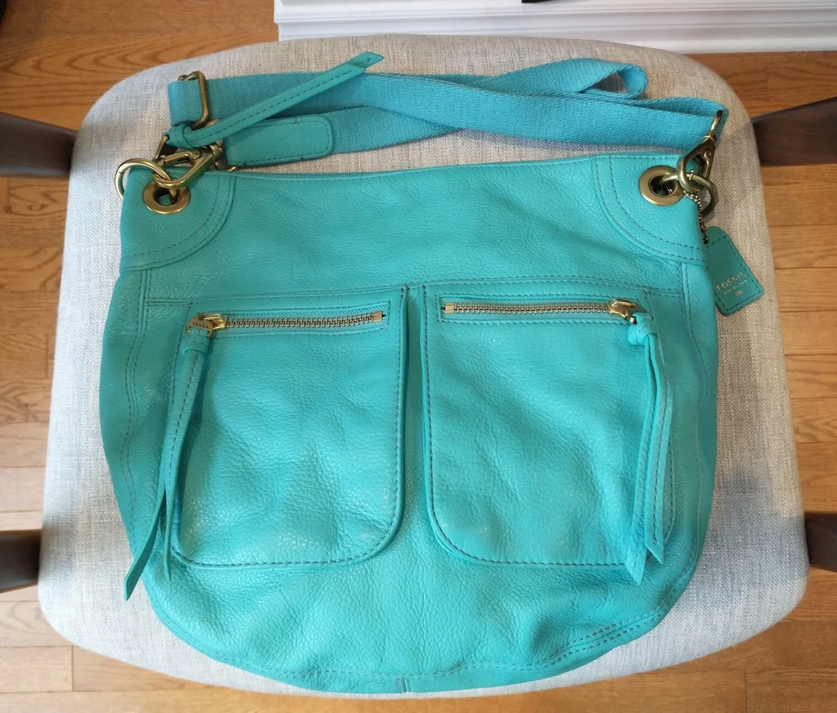 Turquoise Plumas Cross Body Purse | MoonStruck Leather Concealed Carry  Purses