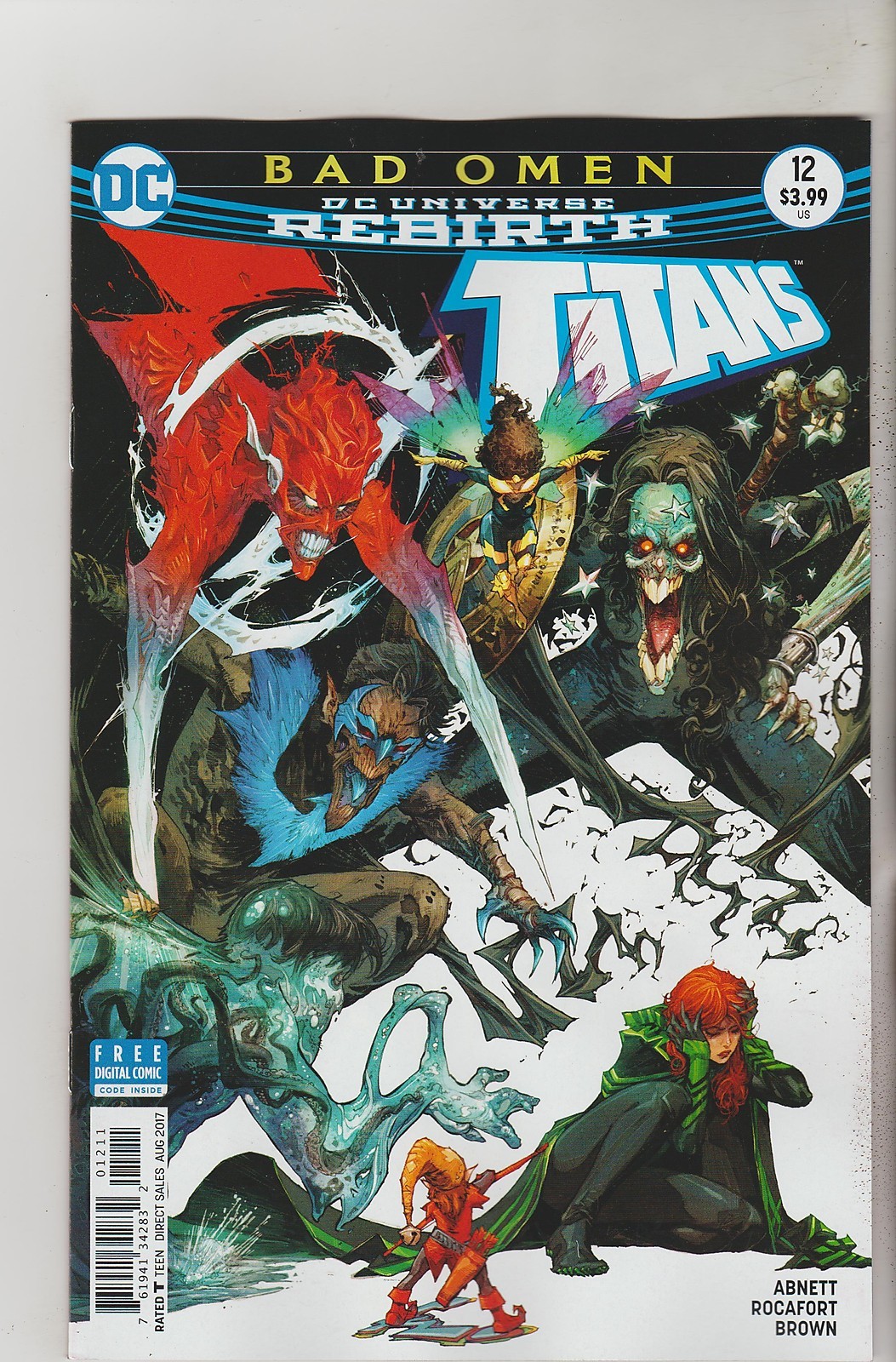 DC COMICS TITANS #12 JULY 2017 REBIRTH VARIANT 1ST PRINT NM