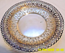 LBC C1/   COUPE A FRUIT PAIN METAL ARGENTE AJOURE  AVEC POINCON