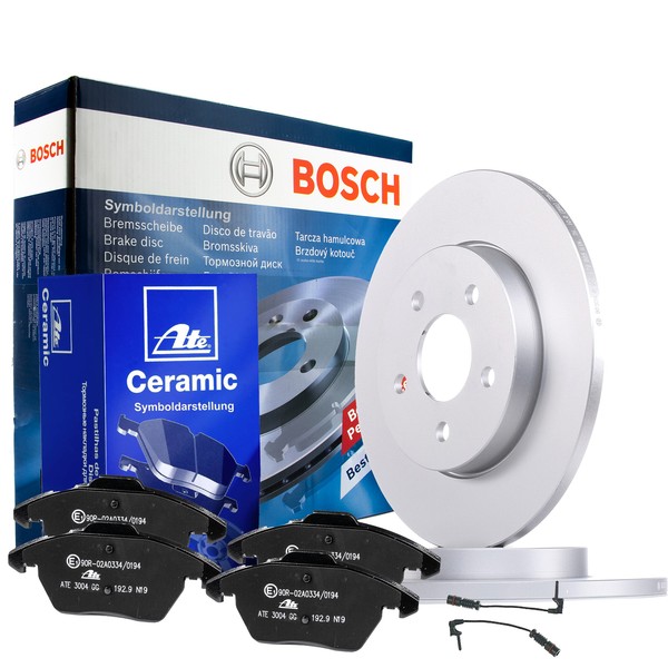 Bosch Bremsscheiben ATE CeramicbeläGe Mercedes S-KLASSE W220 Hinten Ø300Mm +Wk-image