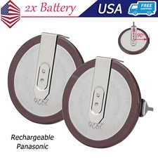 2 Panasonic Vl2020 Rechargeable Battery 90 Degree For Bmw E39 E46 E60 Key Fob