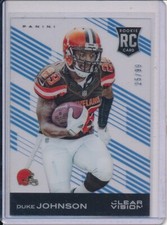 2015 Clear Vision DUKE JOHNSON RC BLUE #/D /99 Made Panini Acetate BROWNS #119