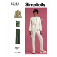 Simplicity 9383 Misses Jacke Top & Hose NäHen Muster GrößEn 6-14 & 16-24