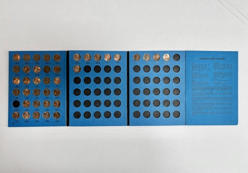 Lincoln Cents Coin Collection with Book Starting 1975 Whitman Number Three #9033 - Picture 2 of 8