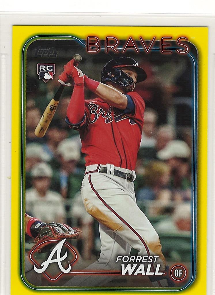 Forrest Wall 2024 Topps Series 2 Yellow parallel #391 Braves - Retail exclusive