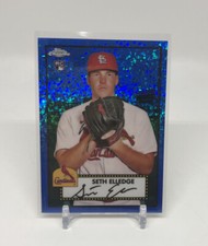 2021 Topps Chrome Platinum Anniversary Seth Elledge RC Blue Mini-Diamonds /199