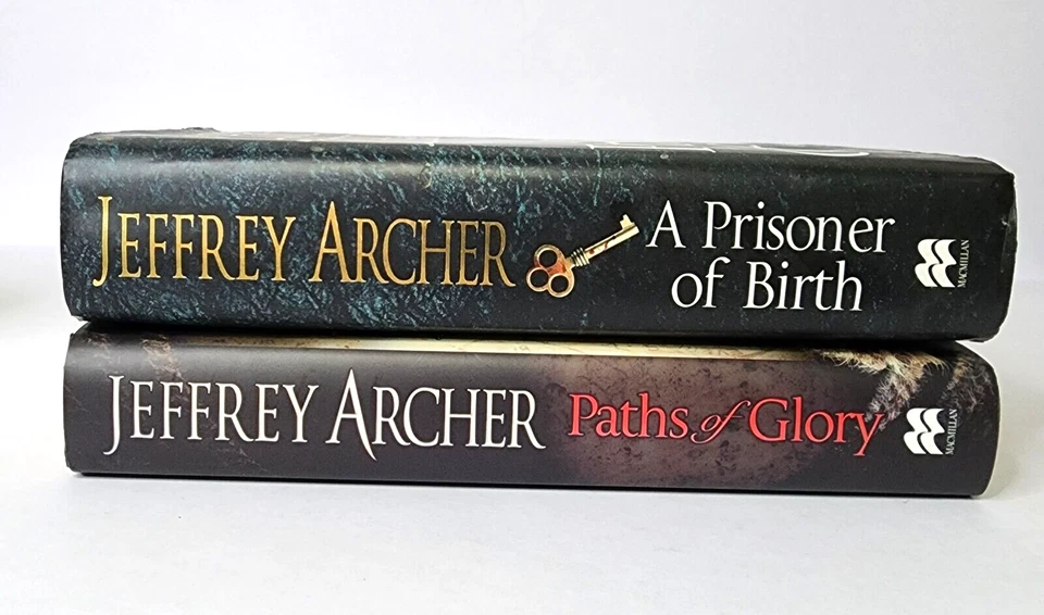 2 x Jeffrey Archer Hardcover Books A Prisoner of Birth & Paths of Glory Thriller - Image 4 of 4