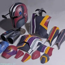 Mandalorian Ahsokashabinren Cos The Book of Boba Full Body Armor Set&FRP Helmet