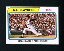 1974 Topps 1973 NL Playoffs - NY Mets 3 Cincinnati Reds 2 Jerry Koosman #471 NM