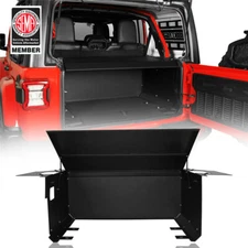 Deck Enclosure Steel Safety Storage Lockable Box Fit Jeep Wrangler JL 18-23 4Dr