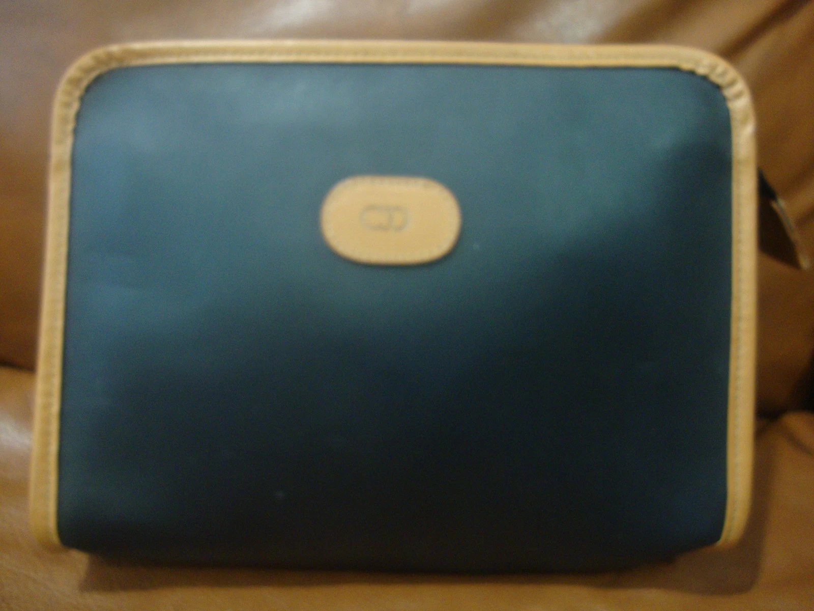 SAC À MAIN COSMÉTIQUE POCHETTE TOILE NOIRE CHRISTIAN DIOR