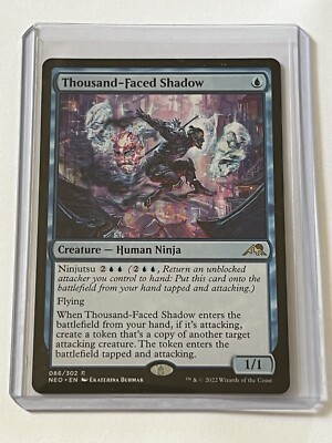 Thousand Faced Shadow 86 MTG Kamigawa Neon Dynasty 2022 MT - 9.0 + Non Foil  Rare