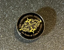 John Wick Inspired Continental Hotel Enamel Pin – Collectible Movie Fan Gift