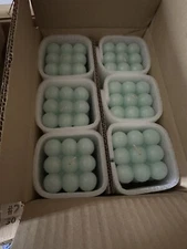 6 Bubble Candle Beautiful Decorative Wax Home Room Decor Light Blue Gift