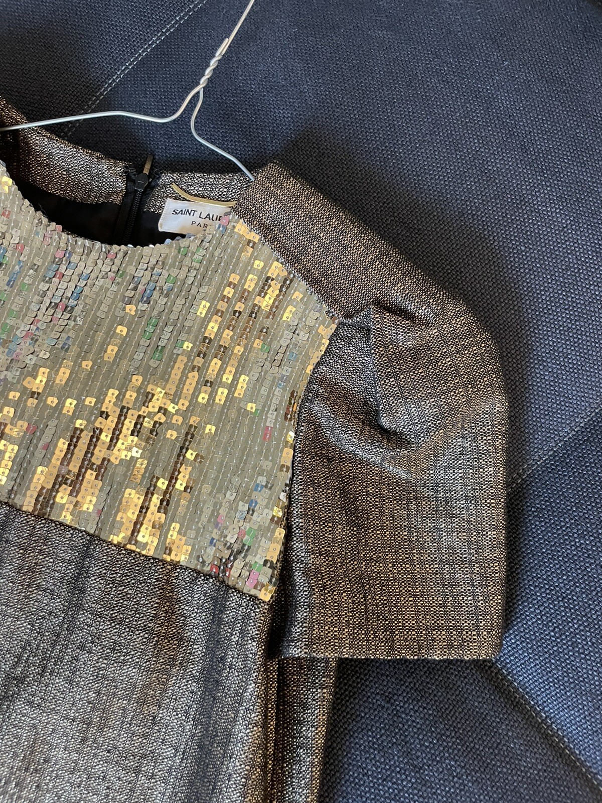 Abiti Saint Laurent oro taglia 36 XS S indossati una volta