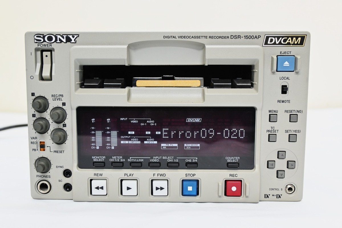 中古美品SONY DSR-1500A DVCAMレコーダ Sony_DSR1500A_DSR_1500A_DVCAM_