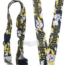 NFL Pittsburgh Steelers Keychain Lanyard Camo Color 