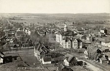 Birds-eye view of Neillsville WI Wisconsin 1 1910 RPPC Photo Postcard COPY