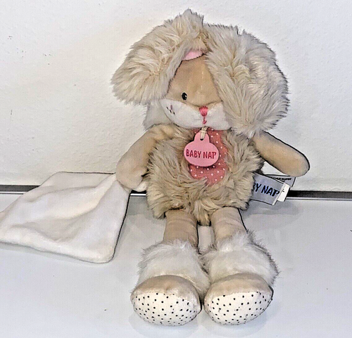 Baby Nat Plush Bean Bag Lovey Bunny Rabbit Toy 14.5