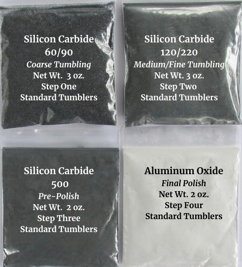Rock Tumbling Grit and Professional Polish Kit for any Stand