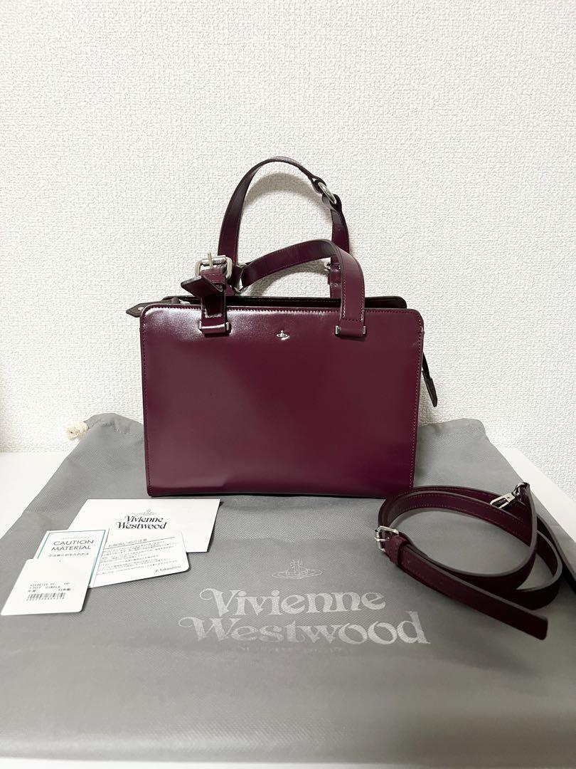 Vivienne Westwood Hand Tote bag for women leather simple tiny orb 