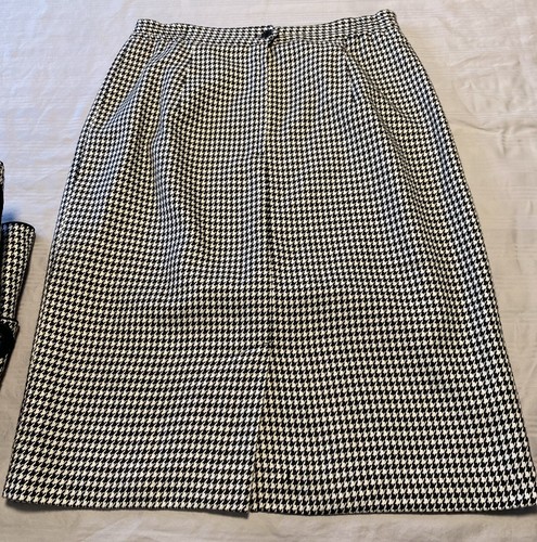 EXECUTIVE COLLECTION 2pc Jacket Pencil Skirt Suit Women’s 10 Houndstooth Church - Picture 18 of 23