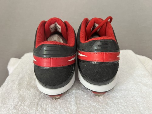 NEW NIKE MVP Strike Baseball Metal Cleats Mens 12.5 Black Red 1535841-016 - Picture 2 of 7