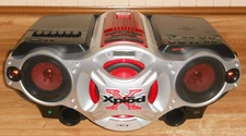 SONY XPLOD RADIO CD MP3 CASSETTE PLAYER RECORDER BOOMBOX CFD-G700CP NICE!