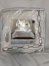 LUSH DECOR Hotel Geo Gray FULL/QUEEN Duvet Cover