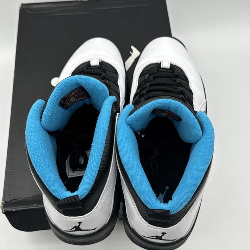 Size 9.5 - Jordan 10 Retro Powder Blue 2014 White Leather Premium Retro Classics - Picture 9 of 10