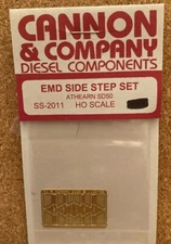 EMD SIDE STEP SET Athearn SD50 Photo Etched Brass Cannon & Co SS-2011 HO Scale
