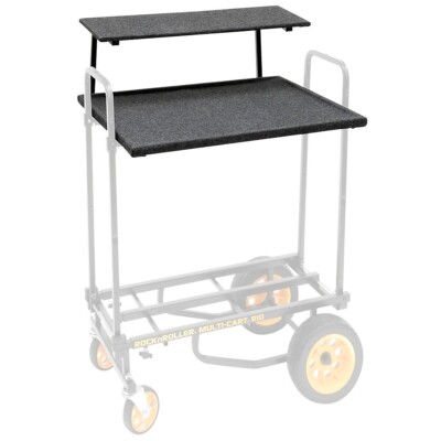 Rock N Roller RSHM2T 2-Tier Multimedia Shelf For R8, R10, R11G, R12 Carts