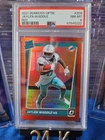 2021 Donruss Optic Football Red Jaylen Waddle #208 PSA 9