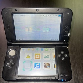 Nintendo 3DS XL Red Black USA TESTED WORKING SPR-001 Read Description 👀