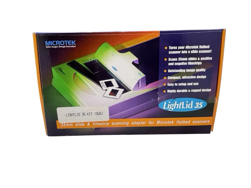 Microtek LightLid 35 - 35mm Slide and Filmstrip Scanning Adapter Slide Scanner - Image 2 of 4