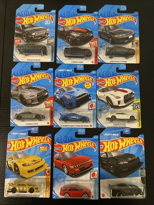 Hot Wheels Nissan Skyline/Silvia Lot Of 9 R30,r32,r35,s13,s15 Rare Kroger Exclus
