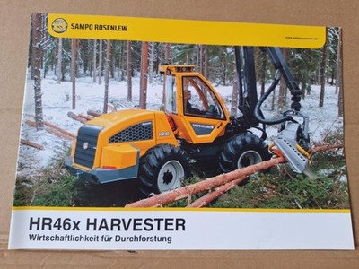 Sampo Rosenlew HR46x Harvester  Prospekt Traktor Schlepper