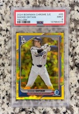 2024 Bowman Chrome Shohei Ohtani SAPPHIRE EDITION YELLOW #/75 No.85 PSA 9