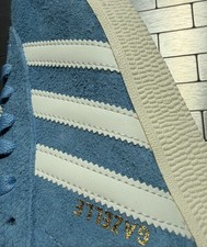 IF9653 | Men’s 10.5 adidas Gazelle Lifestyle Shoes Raised Suede 'Light Blue'