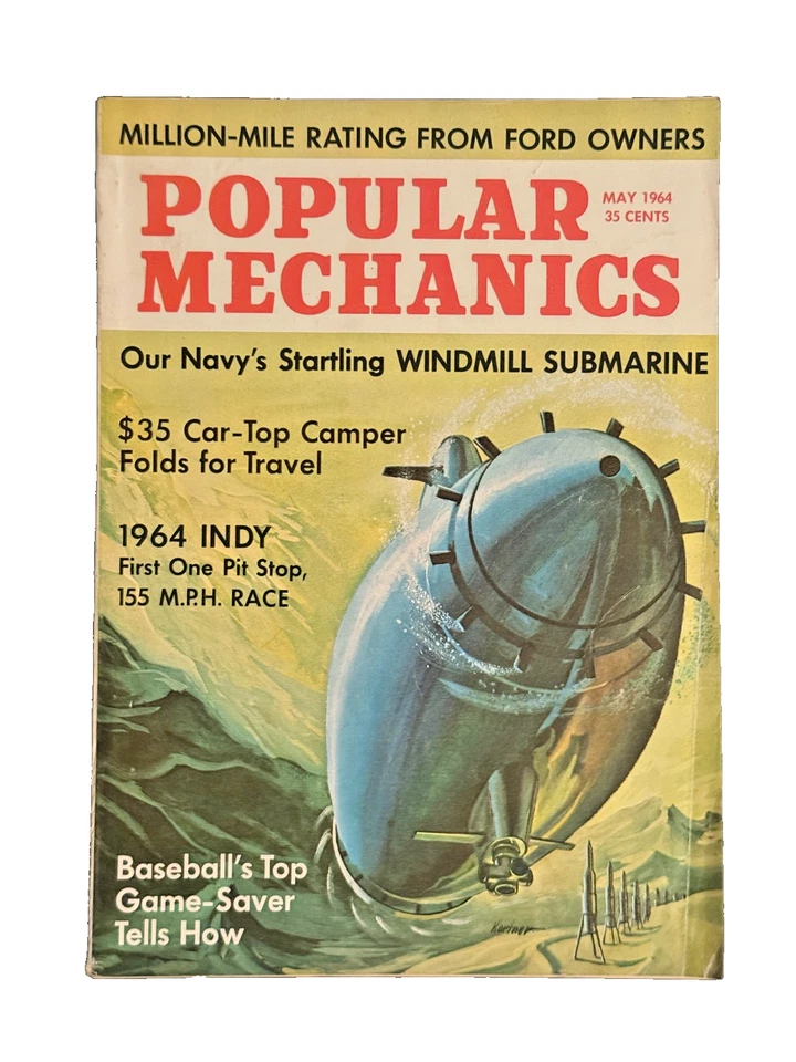 Vintage Popular Mechanics & Mechanix Illustrated Submarine Lot of 4 (1951–1966) - Image 4 of 4