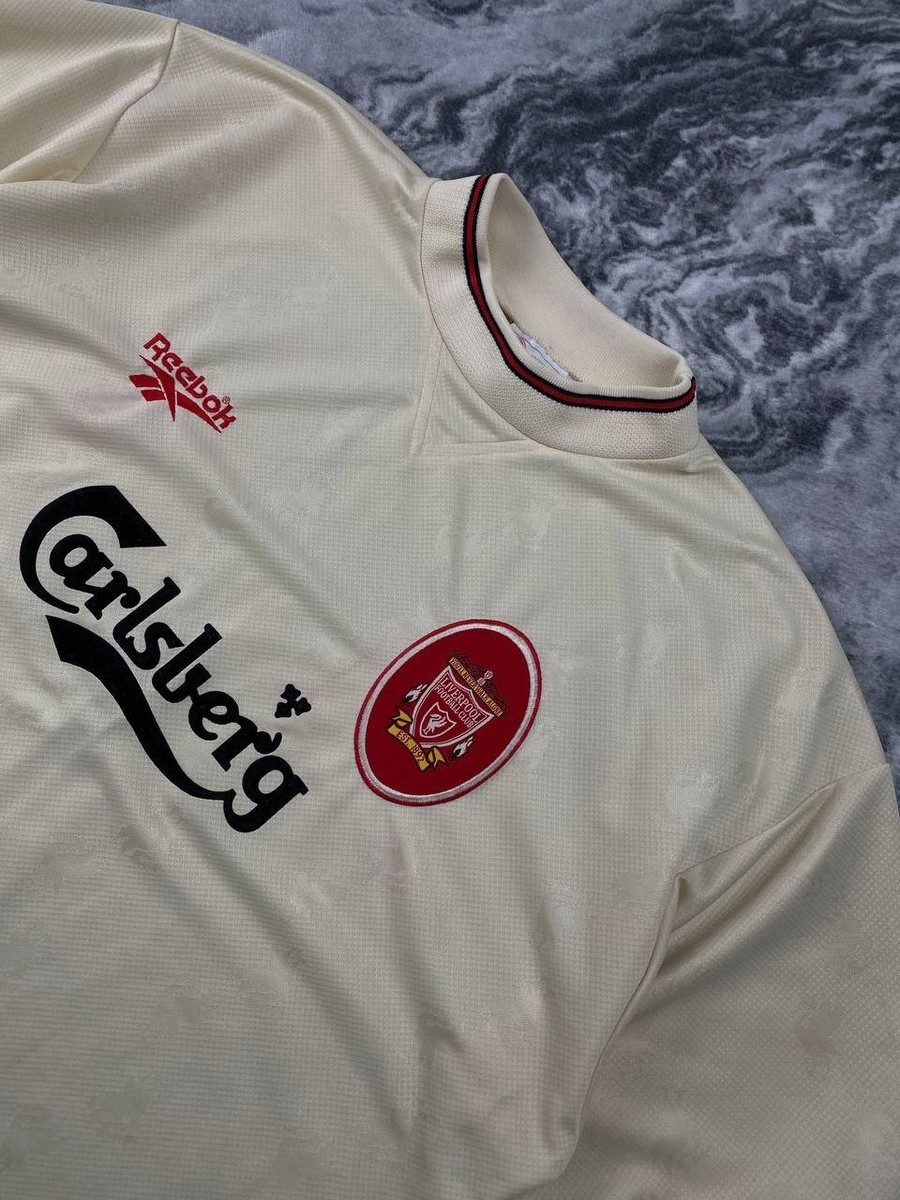 LIVER POOL リバプール　Reebok 46/48 あ26 Reebok Liverpool FC 1996 1997 Away Football Shirt Soccer Jersey