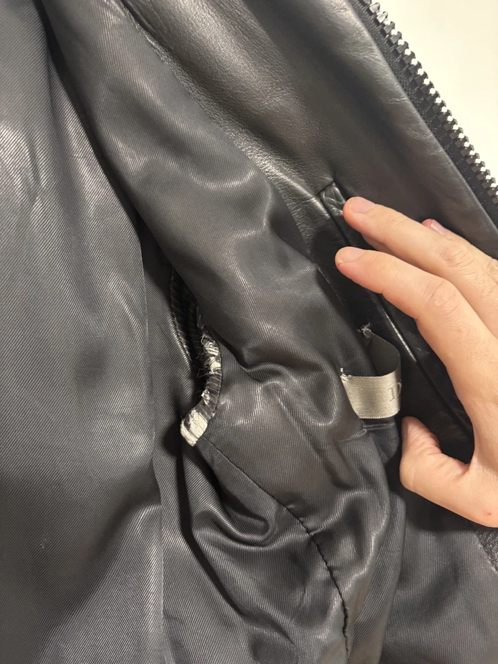 Chaqueta de cuero talla 48 AW06 Dior Homme A2 era Hedi Slimane Foto 4 de 4