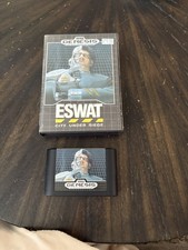 Sega Genesis Eswat City Under Siege Case & Game Only No Manual