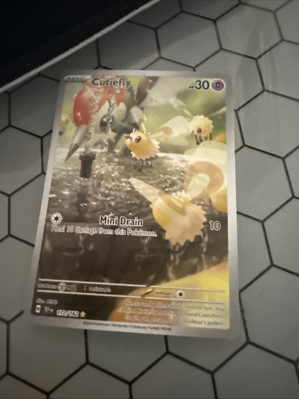 Pokémon TCG Cutiefly Illustration Rare Card 172/162 Temporal Forces