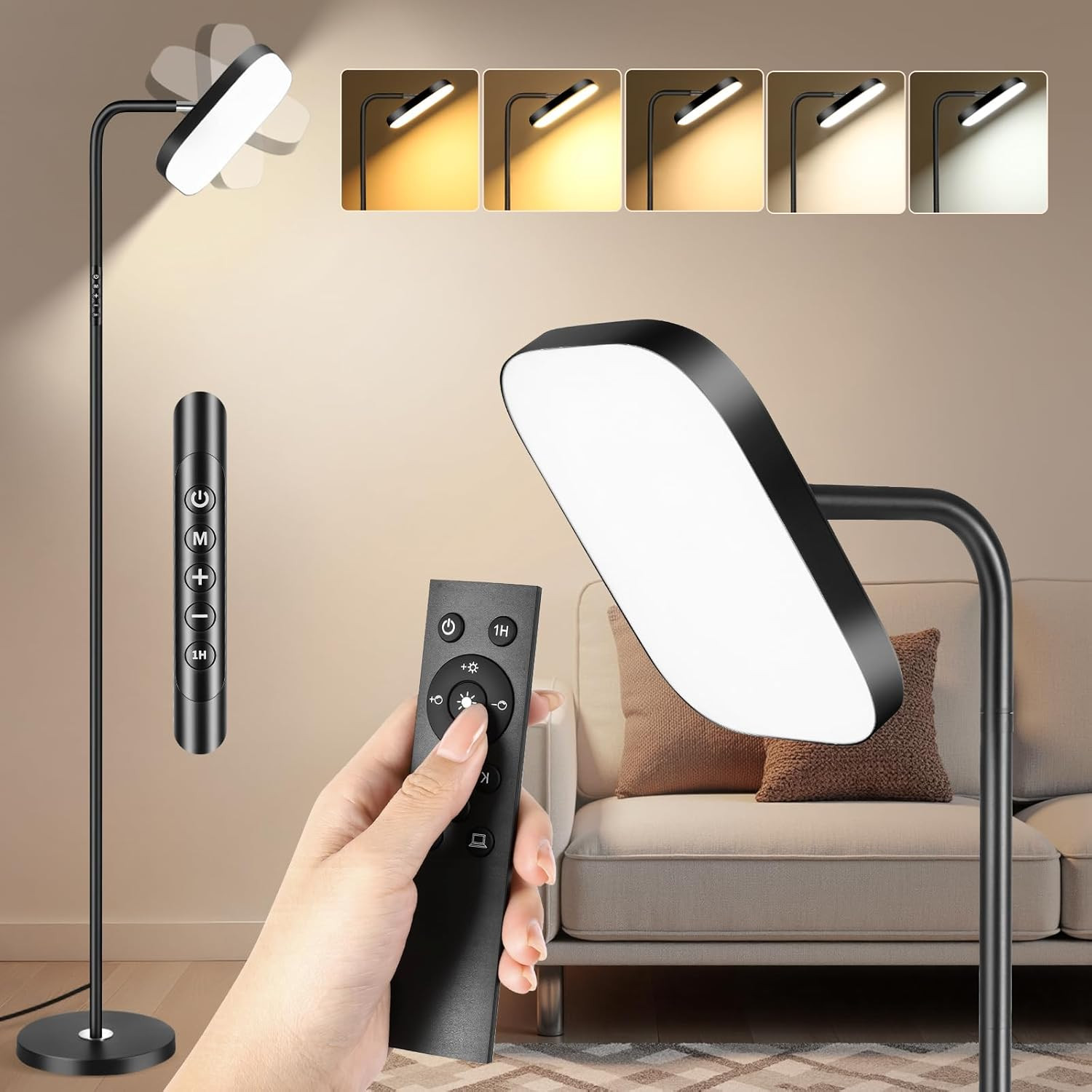 Lampada LED 36W 3200LM Smart Control con Telecomando Magnetico