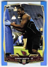 2014 Topps Chrome Blue Refractors Kareem Martin Rookie #162 Cardinals RC,/199