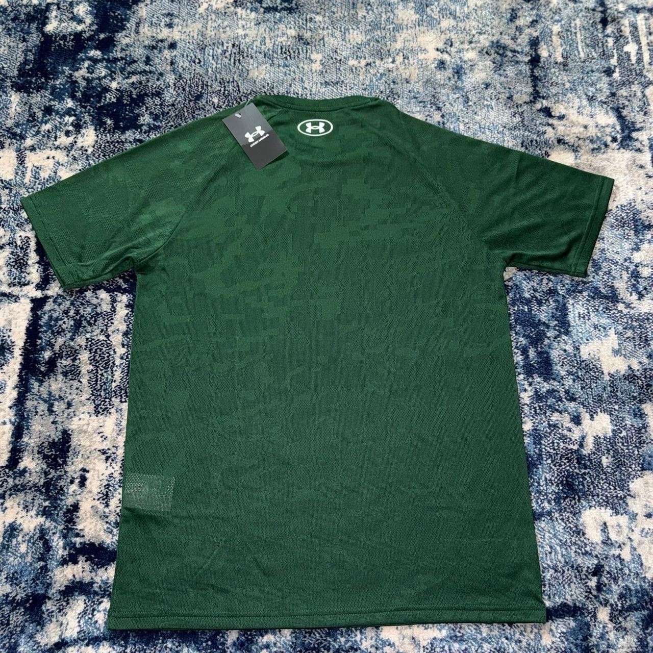 Under Armour Velocity Camo Breathe T Shirt Dark Green Small Men’s Brand New image 4