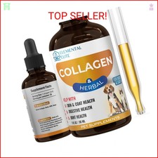EDUZEBRA Liquid Collagen for Dogs and Cats, Skin  Coat Supplement, Itch Relief,