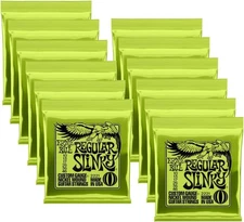12 Pack Ernie Ball 2221 Nickel Regular Slinky Electric Guitar Strings
